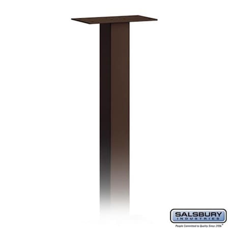 Salsbury Industries Salsbury 4895BRZ Standard Mailbox Post In-Ground Mounted - Bronze Finish 4895BRZ